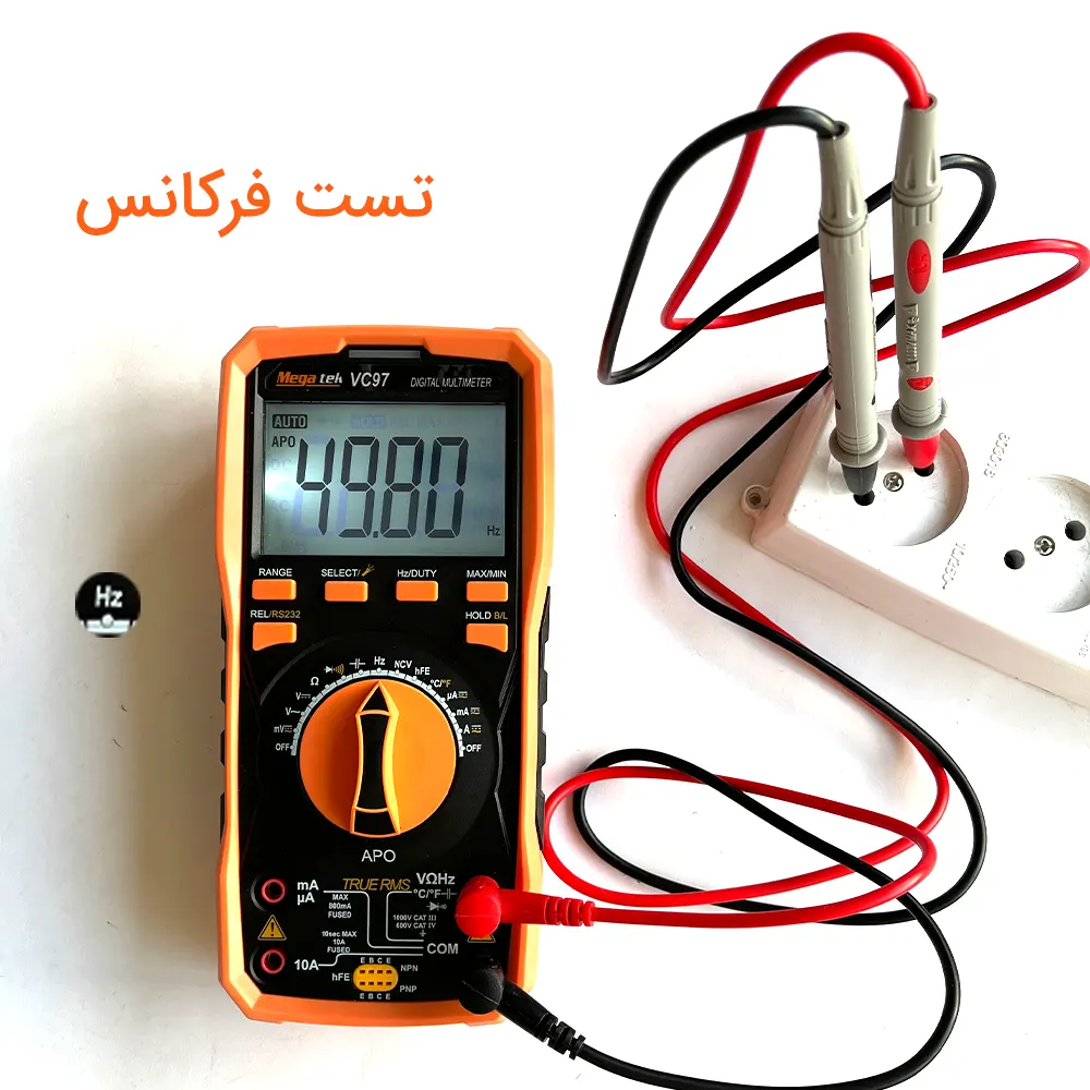تست فرکانس با مولتی متر